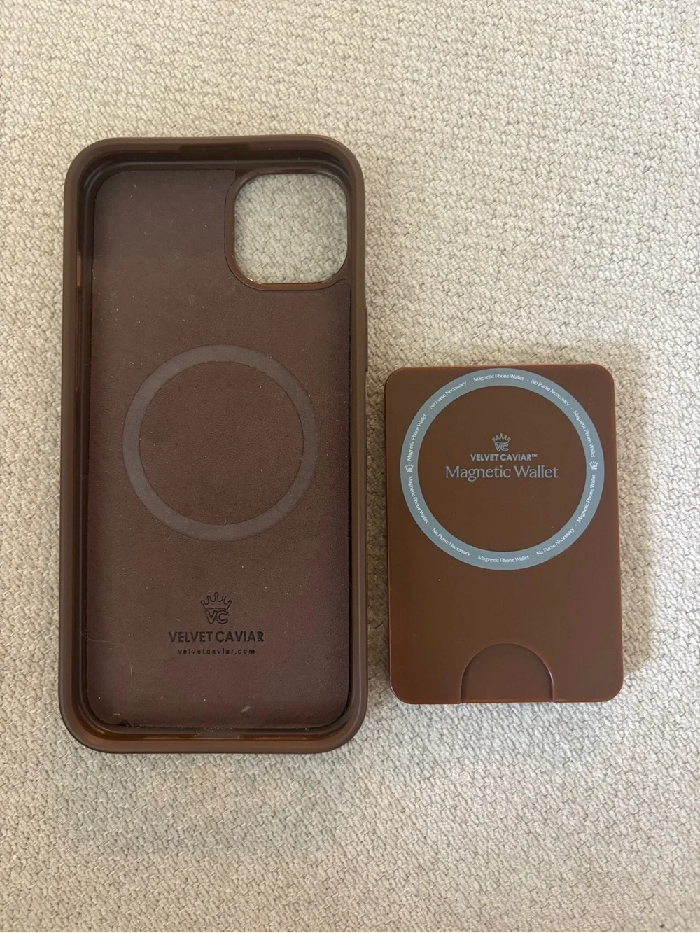 Stylish Brown Zebra Print Phone Case with magnet wallet iPhone 15 Plus